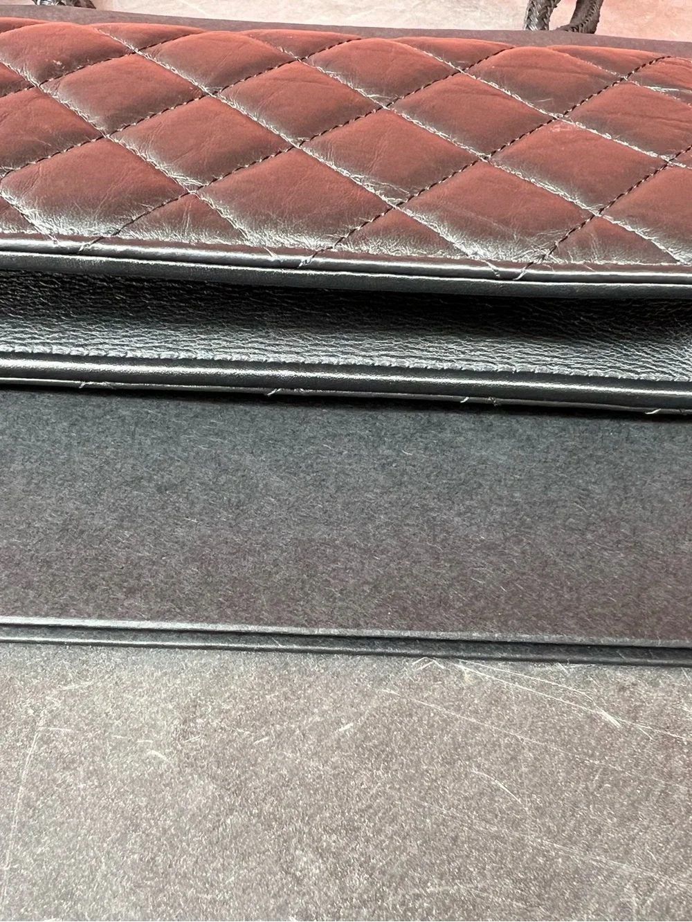 CHANEL 2.55 Phone Holder So Black Crossbody (Authentic)